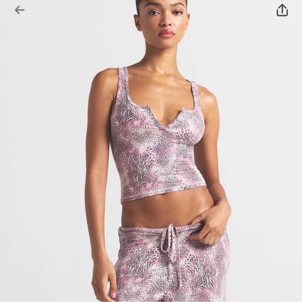 SKIMS NWT Sleep Tank - Bloom Multi Animal sz small